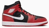 Men's Jordan 1 Mid Black/White-Gym Red (DQ8426 061)