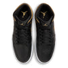 Men's Jordan 1 Mid Black/Metallic Gold-White (DQ8426 071)