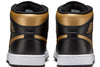 Men's Jordan 1 Mid Black/Metallic Gold-White (DQ8426 071)