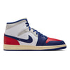 Men's Jordan 1 Mid White/Deep Royal Blue (DQ8426 102)