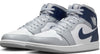 Men's Jordan 1 Mid White/Midnight Navy-Wolf Grey (DQ8426 104)