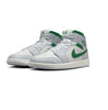 Little Kid's Jordan 1 Mid Summit White/Pine Green