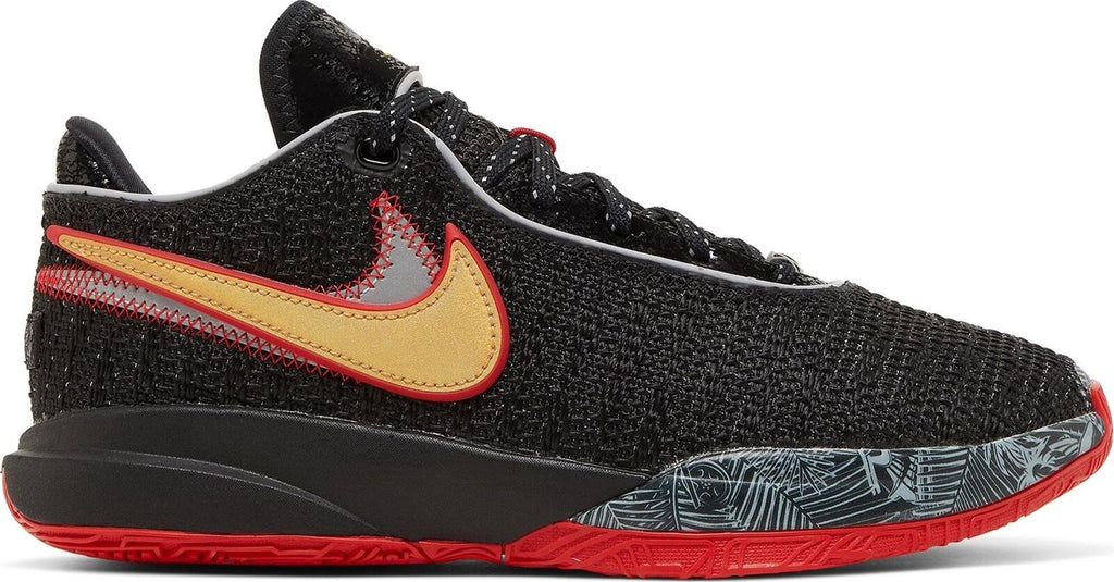 Big Kid's Nike Lebron XX Black/Black-University Red (DQ8651 001)