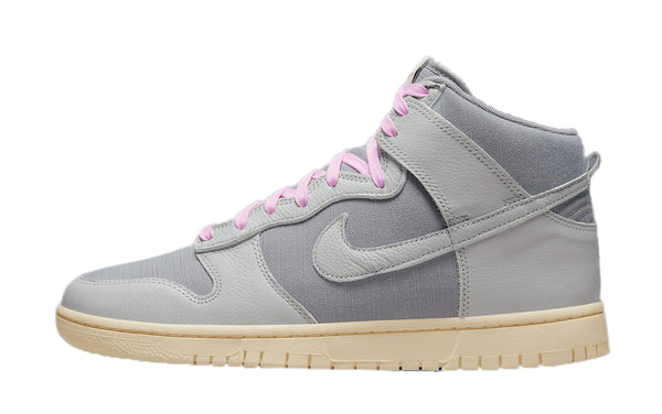 Men's Nike Dunk Hi Retro Premium Lt Smoke Grey/Grey Fog-Sail (DQ8800 001)