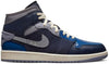 Men's Jordan 1 Mid SE Craft Obsidian/White-French Blue (DR8868 400)