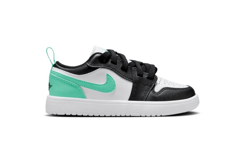 Little Kid's Jordan 1 Low Alt White/Black-Green Glow (DR9748 131)