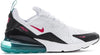 Men's Nike Air Max 270 T White/Rush Pink-Washed Teal (DR9876 100)