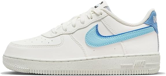 Little Kid's Nike Force 1 LV8 2 Sail/Blue Chill-Medium Blue (DV0751 100)