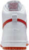 Men's Nike Dunk HI Retro White/Picante Red-White (DV0828 100)