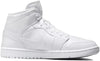 Women's Jordan 1 Mid White/White-White (DV0991 111)