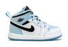 Toddler's Jordan 1 Mid SE White/Ice Blue-Black (DV1338 104)