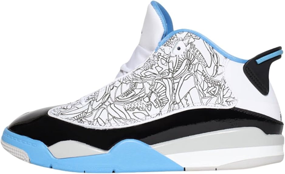 Little Kid's Jordan Dub Zero White/University Blue-Black (DV1359 114)