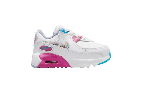 Toddler's Nike Air Max 90 LTR SE White/Multi-Color (DV1845 100)