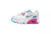 Toddler's Nike Air Max 90 LTR SE White/Multi-Color (DV1845 100)