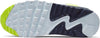 Big Kid's Nike Air Max 90 White/Blackened Blue-Volt (DV3480 100)