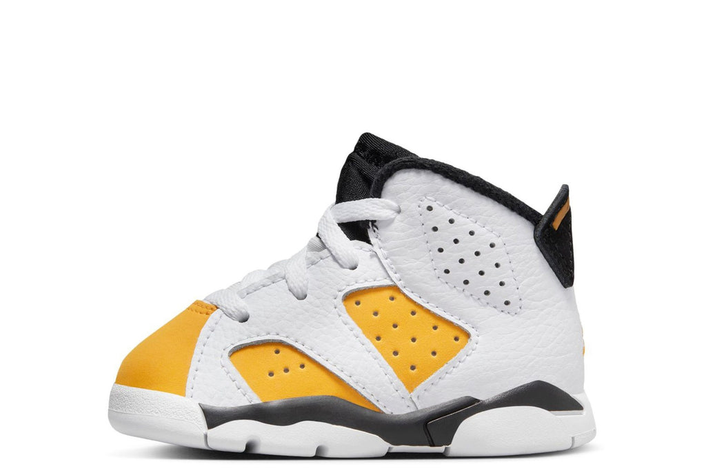 Toddler's Jordan 6 Retro White/Black-Yellow Ochre (DV3606 170)