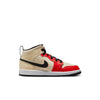 Little Kid's Jordan 1 Mid SS Muslin/Chile Red-Black-White (DV7010 100)