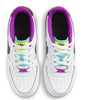 Little Kid's Nike Air Force 1 LV8 White/Black/Vivid Purple (DX3942 100)