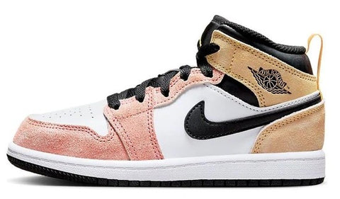 Little Kid's Jordan 1 Mid SE Magic Ember/Sundial-White (DX4367 800)