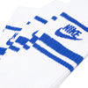 Nike Everyday Essential White/Game Royal Unisex Cew Socks (3 Pair)