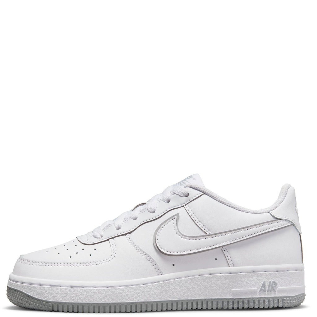 Big Kid's Nike Air Force 1 White/Wolf Grey-White (DX5805 100)