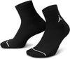 Jordan Black Everyday Unisex Ankle Socks (3 Pair)
