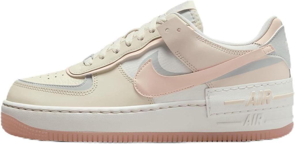 Women's Nike AF1 Shadow Coconut Milk/Crimson Tint (DZ1847 105)