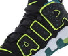 Big Kid's Nike Air More Uptempo Black/Volt-Geode Teal (DZ2809 001)