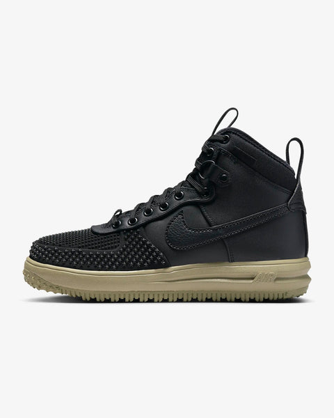 Men's Nike Lunar Force 1 Duckboot Black/Black-Neutral Olive (DZ5320 001)