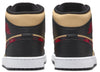 Men's Jordan 1 Mid SE Black/Multi-Color-Sesame (DZ5329 001)