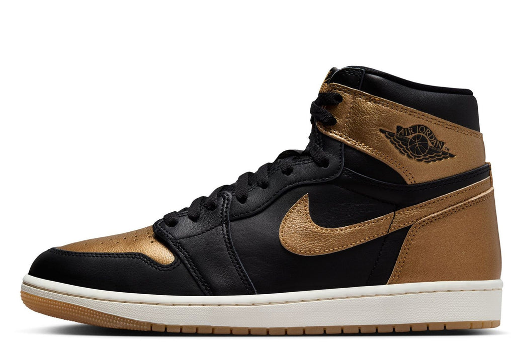 Men's Jordan 1 Retro High OG Black/Metallic Gold-Sail (DZ5485 071)