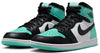 Men's Jordan 1 Retro High OG White/Black-Green Glow (DZ5485 130)