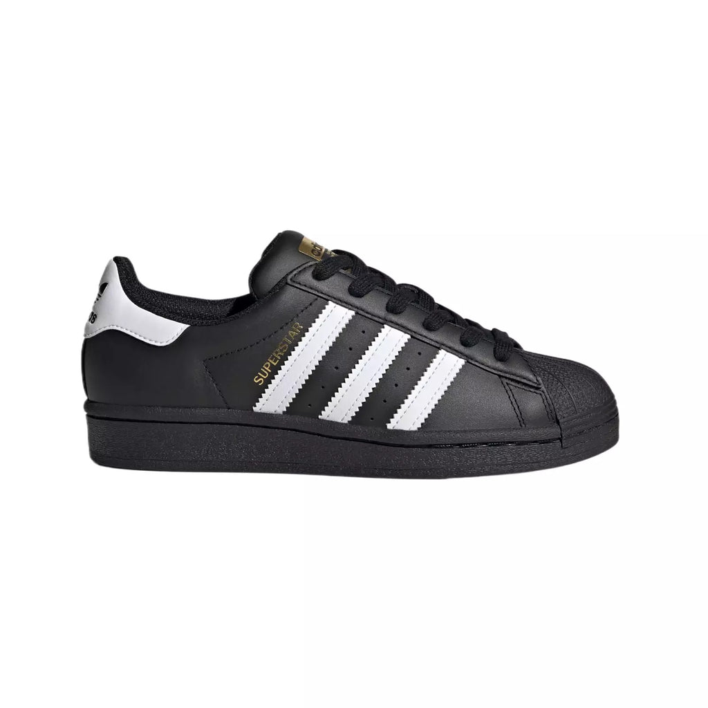 Big Kid's Adidas Superstar J Core Black/Footwear White-Core Black (EF5398)