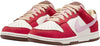 Women's Nike Dunk Low PRM Sports Red/Sheen-Sail (FB7910 600)