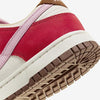 Women's Nike Dunk Low PRM Sports Red/Sheen-Sail (FB7910 600)