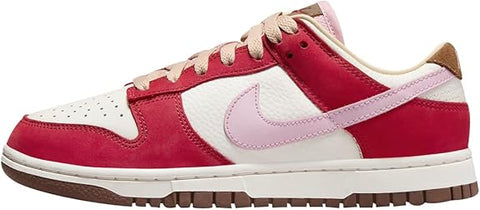 Women's Nike Dunk Low PRM Sports Red/Sheen-Sail (FB7910 600)