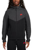 Men's Nike Sportswear Tech Fleece Grey/Black Full Zip Hoodie (FB7921 013)