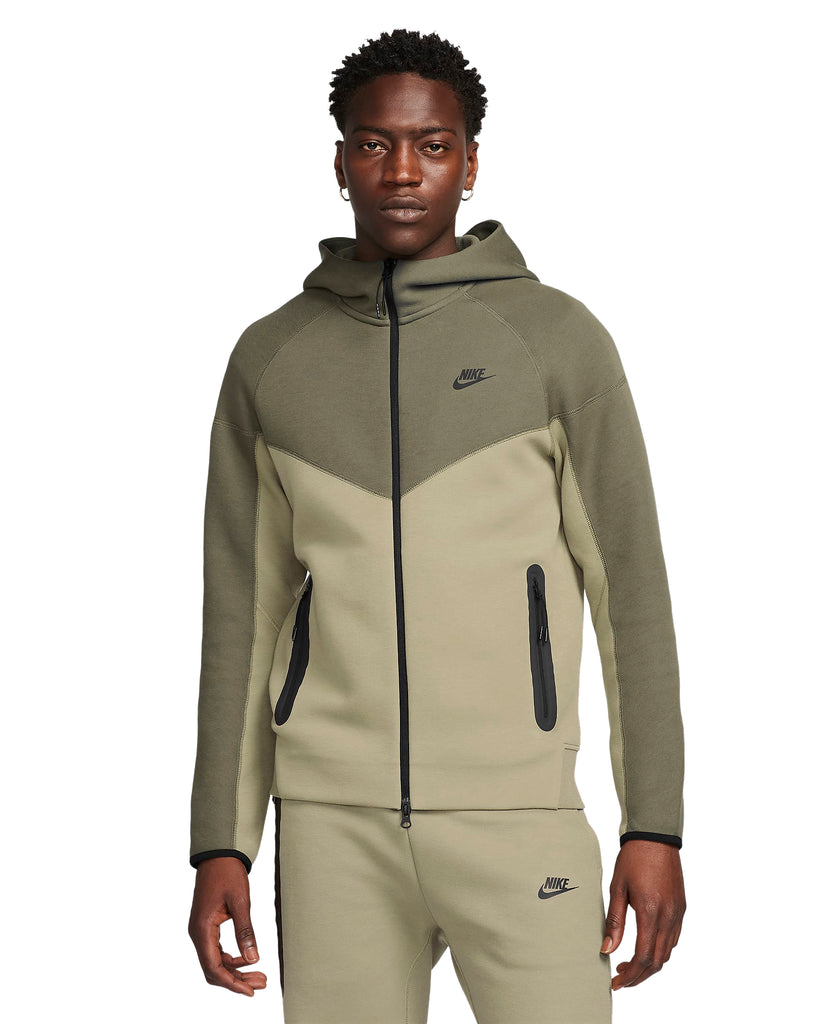 Men's Nike Sportswear Tech Fleece Neutral Olive/Medium Olive Windrunner Full Zip Hoodie