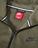 Men's Nike Sportswear Tech Fleece Neutral Olive/Medium Olive Windrunner Full Zip Hoodie