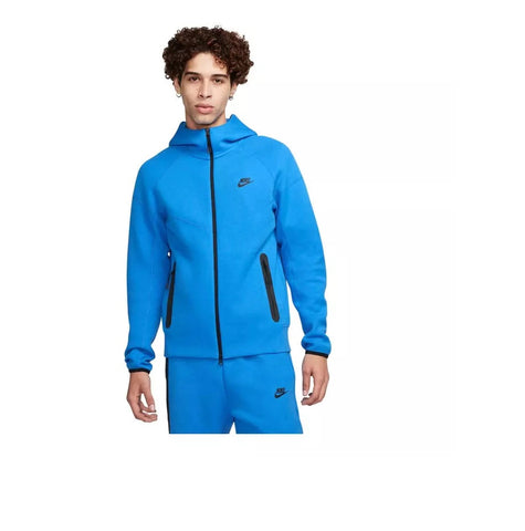 Men's Nike Sportswear Tech Fleece Light Photo Blue/Black (FB7921 435)