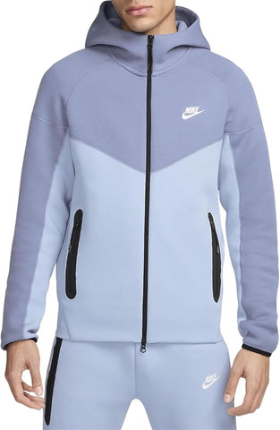 Men's Nike Sportswear Tech Fleece Light Arm. Blue/Ash Slate Full Zip Hoodie (FB79821 440)