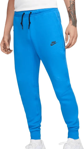 Men's Nike Sportswear Tech Light Photo Blue/Black Fleece Joggers (FB8002 435)