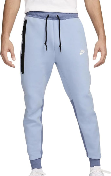 Men's Nike Sportswear Tech Light Armory Blue/Ash Slt/White Fleece Joggers (FB8002 440)