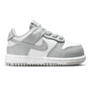 Toddler's Nike Dunk Low White/LT Smoke Grey-White (FB9107 123)