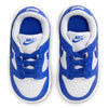 Toddler's Nike Dunk Low White/Hyper Royal-Hyper Royal (FB9107 131)