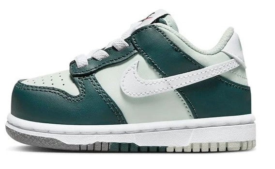 Toddler's Nike Dunk Low Deep Jungle/White-Light Silver (FB9107 300)