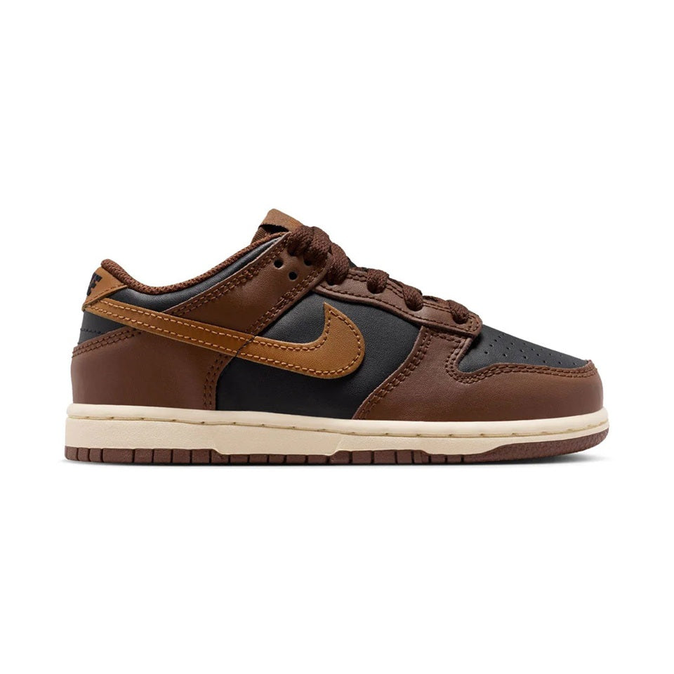 Little Kid's Nike Dunk Low Black/British Tan-Cacao Wow (FB9108 006)