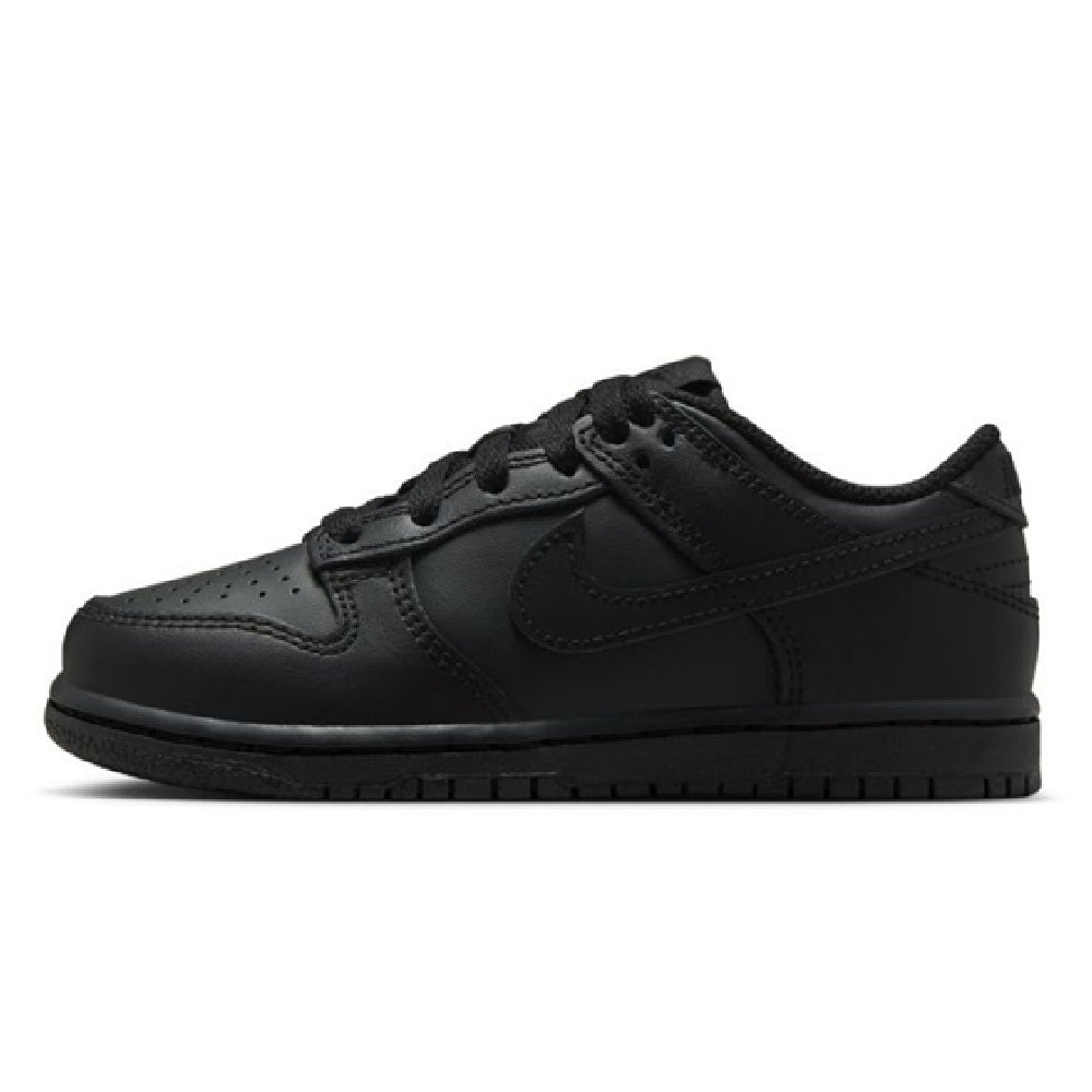 Little Kid's Nike Dunk Low Black/Black-Black (FB9108 009)