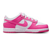 Little Kid's Nike Dunk Low White/Laser Fuchsia (FB9108 102)