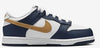 Little Kid's Nike Dunk Low White/Wheat-Midnight Navy (FB9108 111)